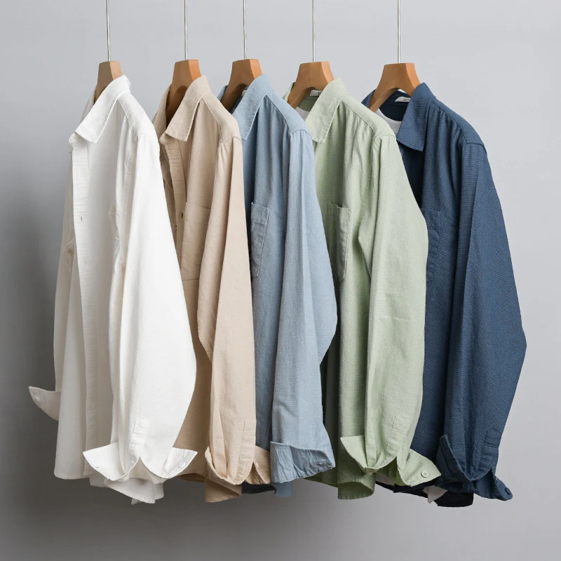 Herren Soft‑Touch Baumwollmix Overshirt im Layering‑Look mit Brusttasche Nord Taschen