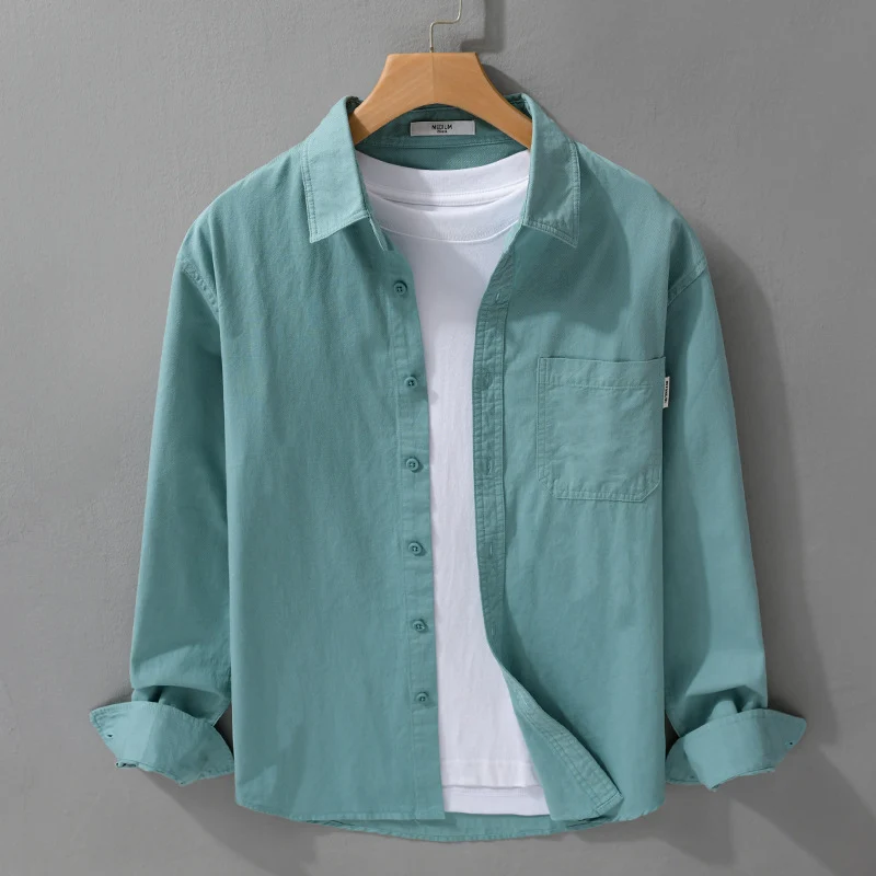 Herren Leichtes Baumwoll-Overshirt mit Brusttasche und Relaxed‑Fit Nord Taschen