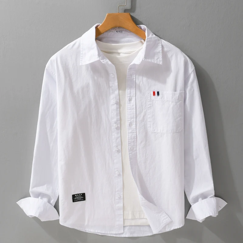 Herren Leichtes Baumwoll-Overshirt im Hemdjackenstil mit Brusttasche und Soft‑Touch Nord Taschen