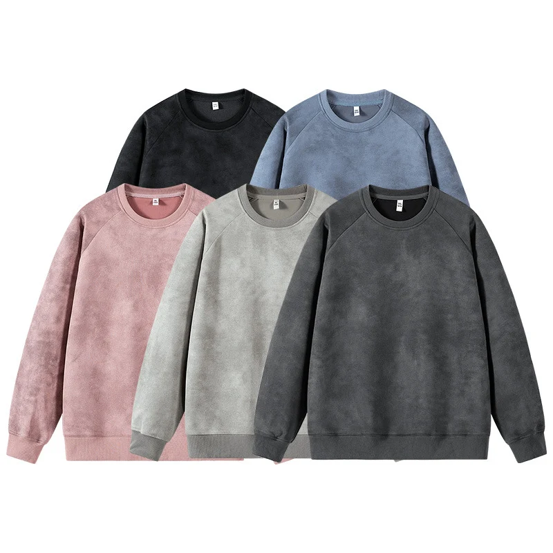 Herren Oversized Sweatshirt mit gebürstetem Fleece-Innenfutter und Vintage-Waschung Nord Taschen
