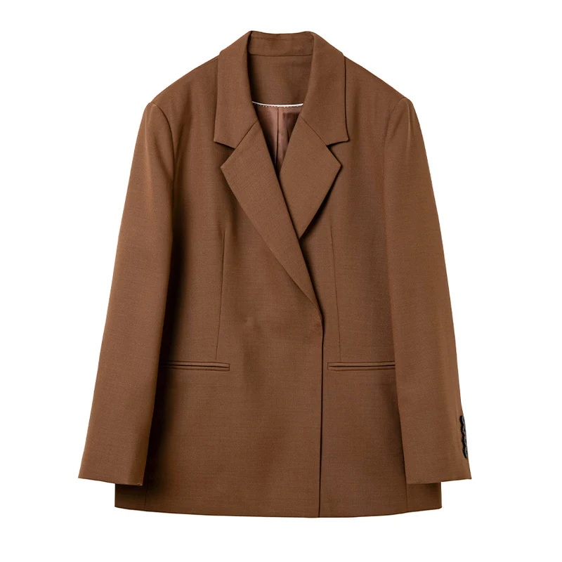 Damen Longline-Blazer mit verdeckter Knopfleiste und schmaler Silhouette Nord Taschen