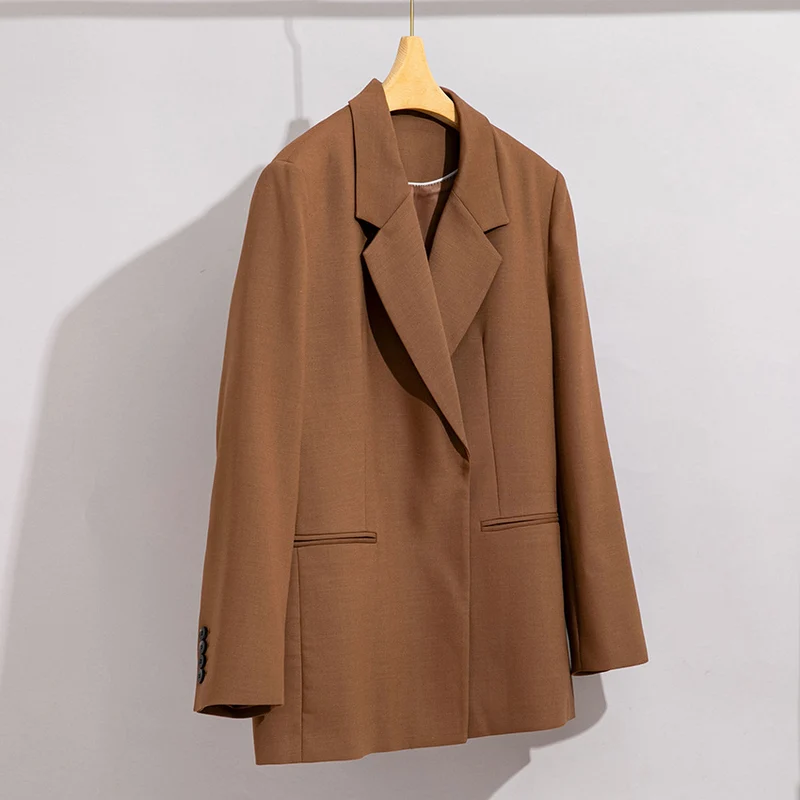 Damen Longline-Blazer mit verdeckter Knopfleiste und schmaler Silhouette Nord Taschen
