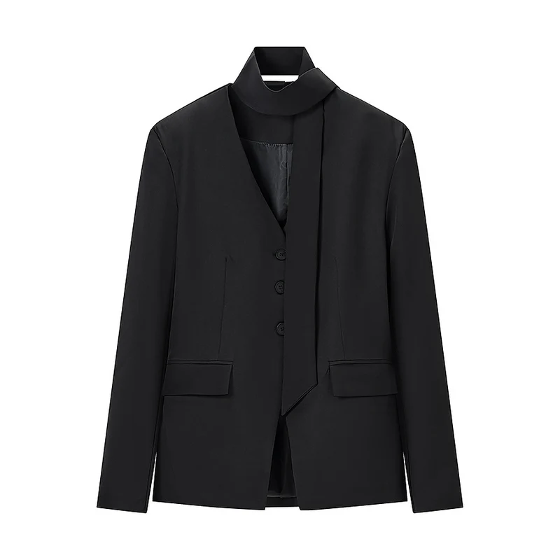 Damen Taillierter Blazer mit Schalkragenband, dreifacher Knopfleiste und Pattentaschen Nord Taschen