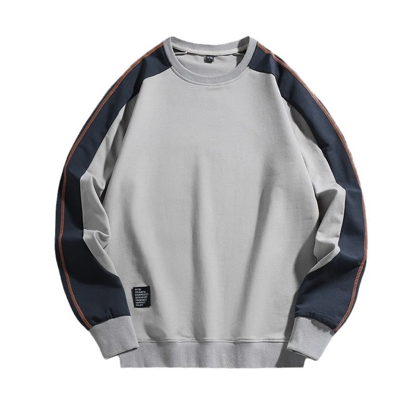 Herren Oversize-Sweatshirt mit kontrastierenden Ärmeln, Flachnaht-Details und Rippbündchen Nord Taschen