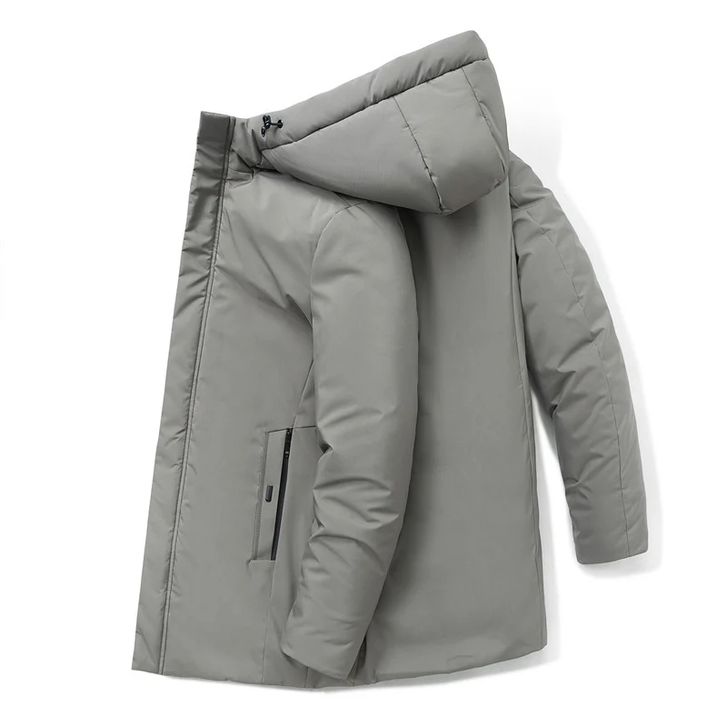 Herren moderner Urban-Longparka mit versteckter Reißverschlussblende und ergonomischer Kapuze Nord Taschen