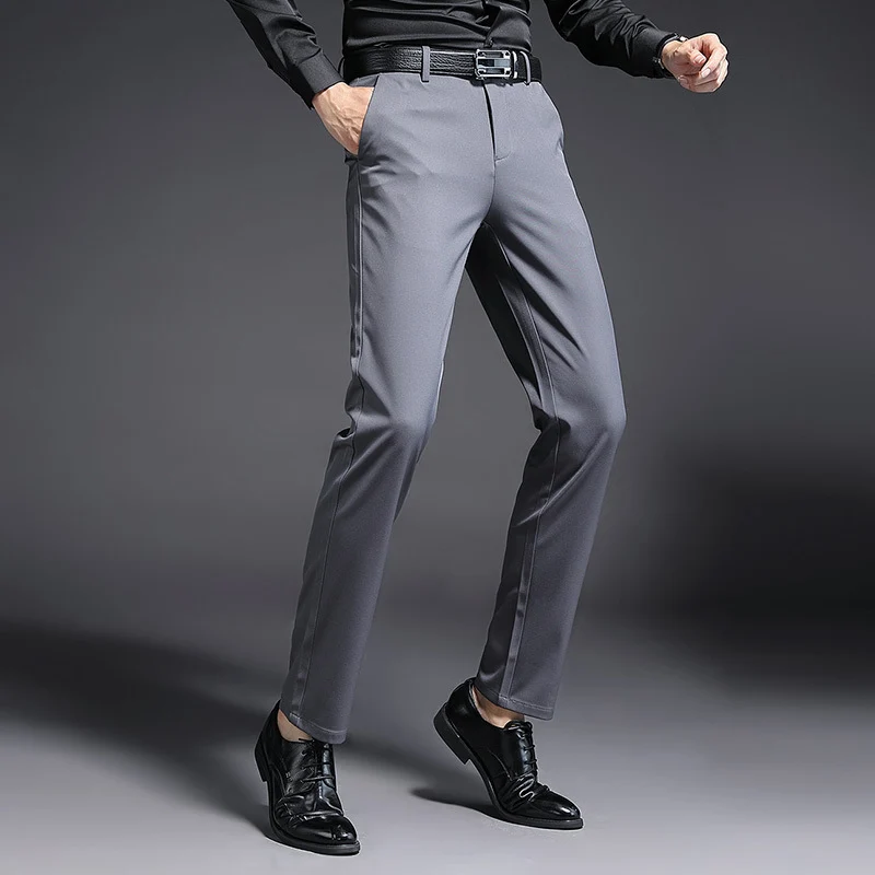 Herren Modern geschnittene Business‑Hose mit Bügelfalte, Stretch und Pflegeleichtem Mischgewebe Nord Taschen