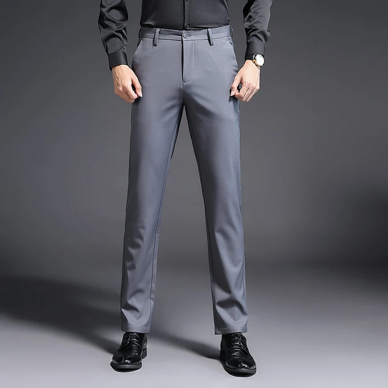 Herren Modern geschnittene Business‑Hose mit Bügelfalte, Stretch und Pflegeleichtem Mischgewebe Nord Taschen