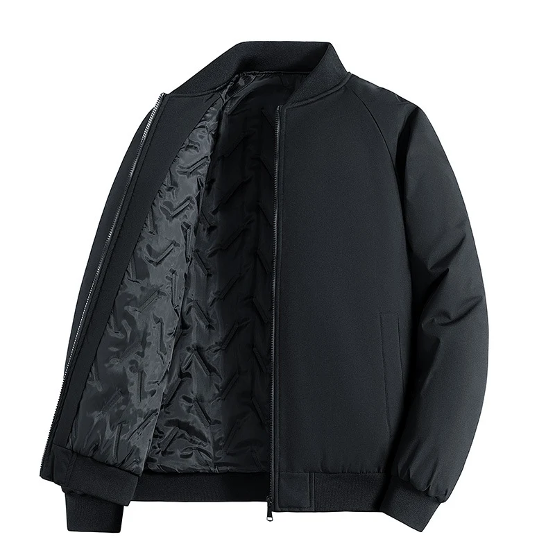 Herren Minimalistische Tech-Bomberjacke mit thermoisolierter Stepp-Innenlage und verdecktem Reißverschluss Nord Taschen