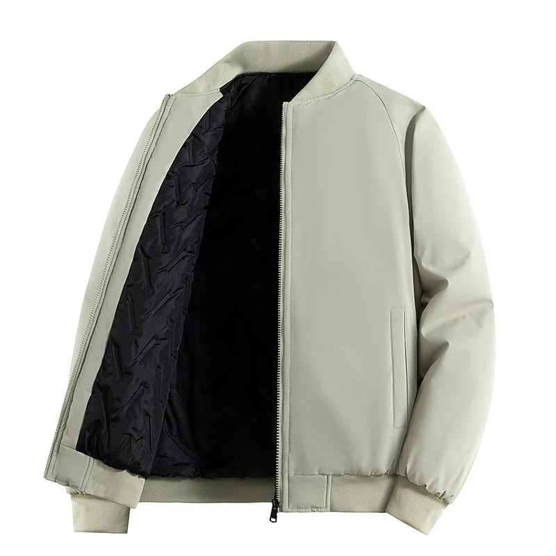 Herren Minimalistische Tech-Bomberjacke mit thermoisolierter Stepp-Innenlage und verdecktem Reißverschluss Nord Taschen