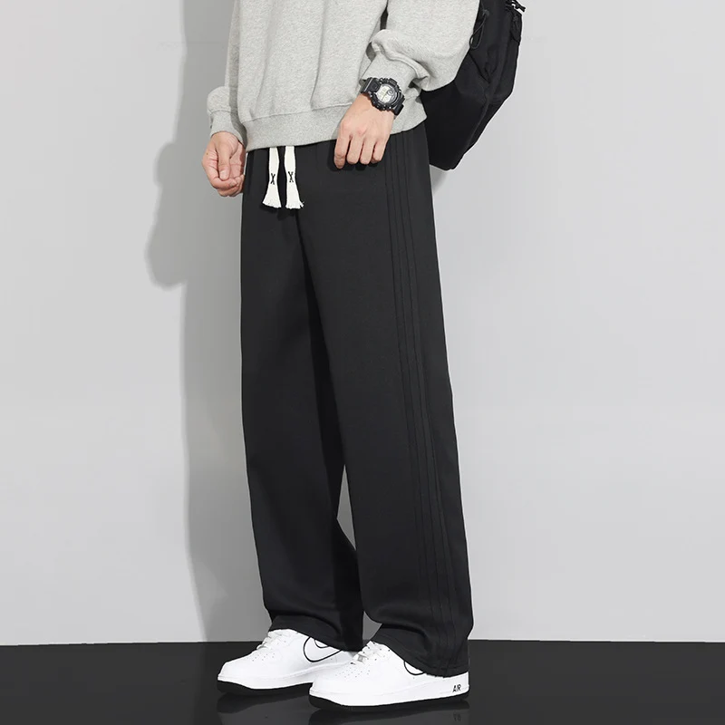 Herren Locker-weit geschnittene Lounge-Jogginghose mit Baumwoll-Fleece-Innenfutter und verstellbarem Kordelzug Nord Taschen