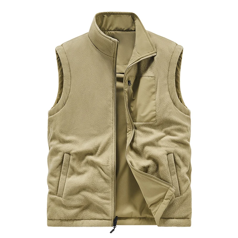 Herren Leichte technische Outdoor‑Weste mit Stehkragen, Netzfutter und Reißverschlusstaschen Nord Taschen
