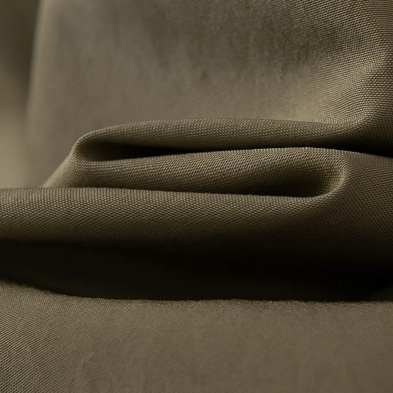 Damen Langer minimalistischer Trenchcoat mit verdeckter Knopfleiste und verstellbaren Manschetten Nord Taschen