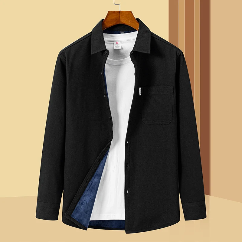 Herren Lässiges Utility-Overshirt aus Canvas mit Brusttasche und verstärkten Nähten Nord Taschen
