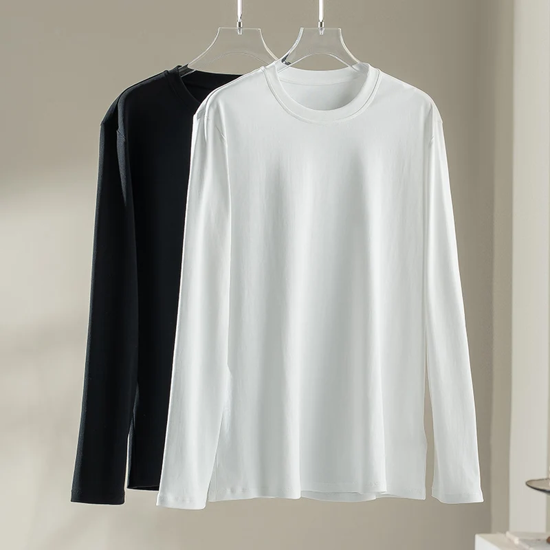Damen Langärmeliges Rundhals-Longsleeve aus Modal-Mix mit fließender Silhouette Nord Taschen