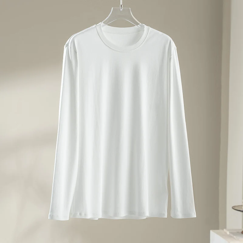Damen Langärmeliges Rundhals-Longsleeve aus Modal-Mix mit fließender Silhouette Nord Taschen