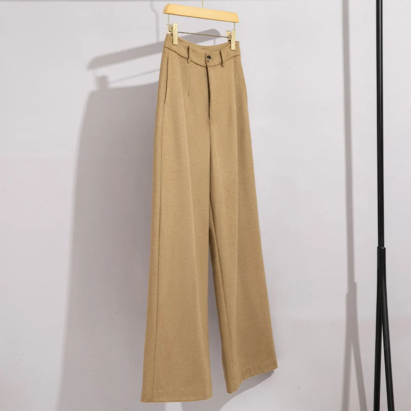 Damen Lang geschnittener Wollmix-Blazer mit Ein-Knopf-Verschluss und Pattentaschen Nord Taschen
