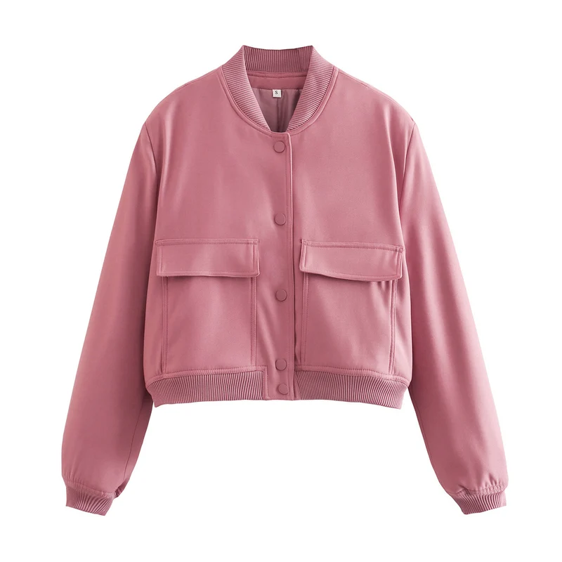 Damen Kurzjacke im Bomberstil mit Leoparden‑Fauxfell und Rippbündchen Nord Taschen