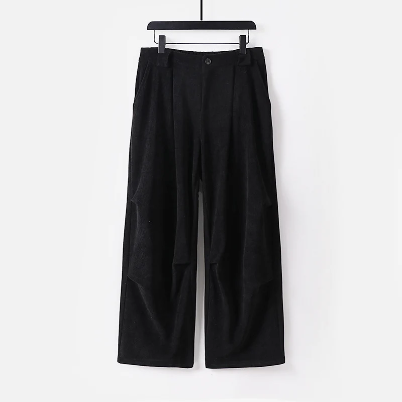 Damen Weite Cordhose mit hoher Taille, Bundfalten und Eingrifftaschen Nord Taschen