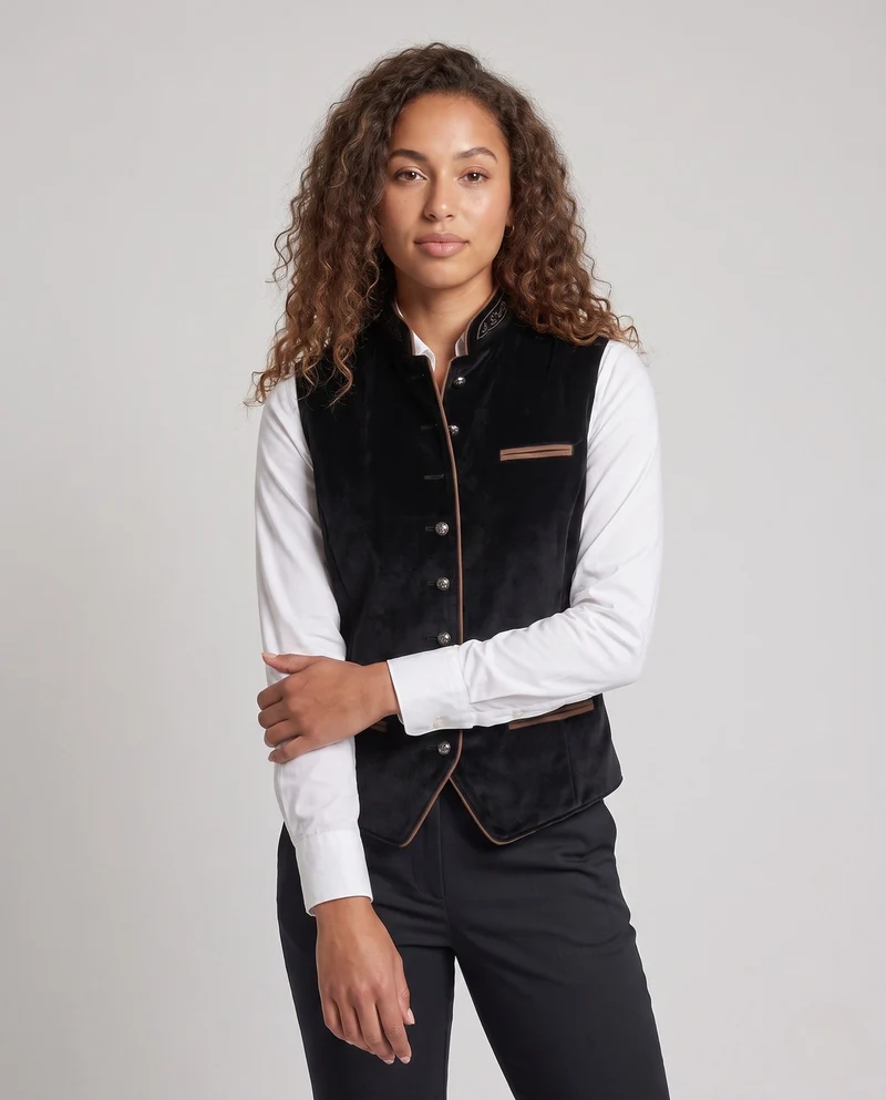 Damen eleganter Westen mit kunstvollen Details Nord Taschen