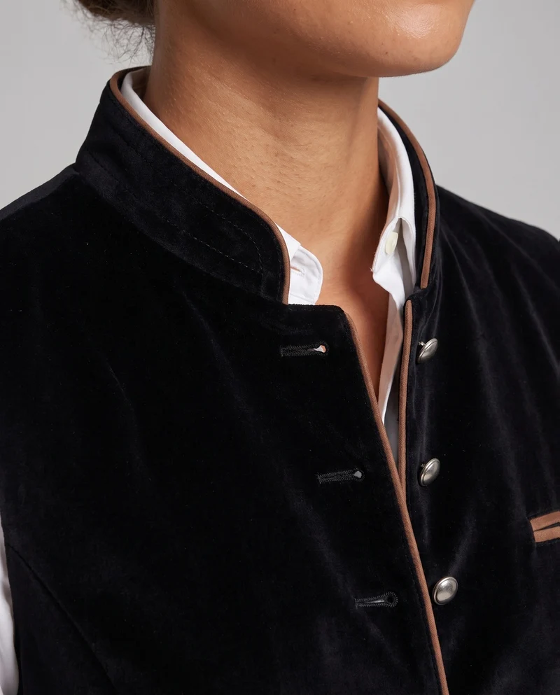 Damen eleganter Westen mit kunstvollen Details Nord Taschen