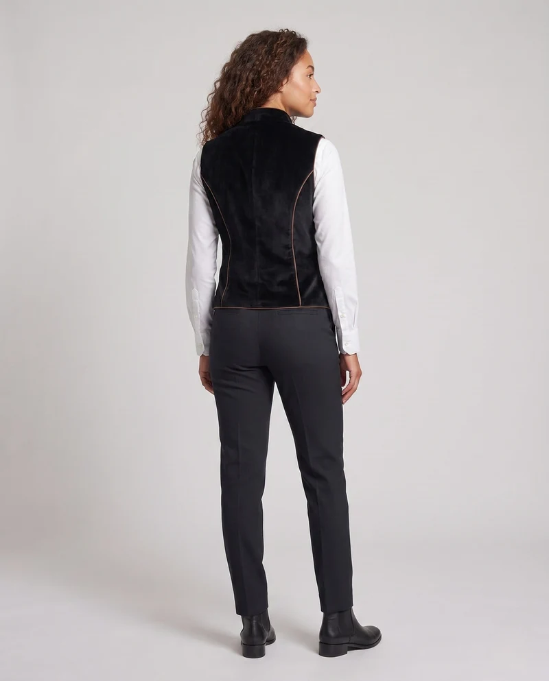 Damen eleganter Westen mit kunstvollen Details Nord Taschen