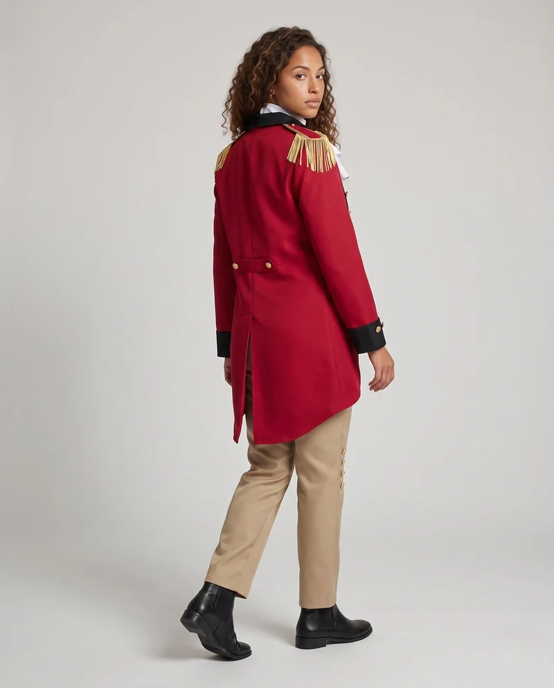Damen historisches Kostümset mit Frackjacke, Hose, Hemd und Hut Nord Taschen