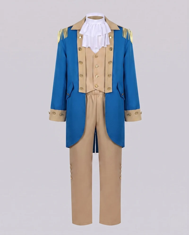 Damen historisches Kostümset mit Frackjacke, Hose, Hemd und Hut Nord Taschen