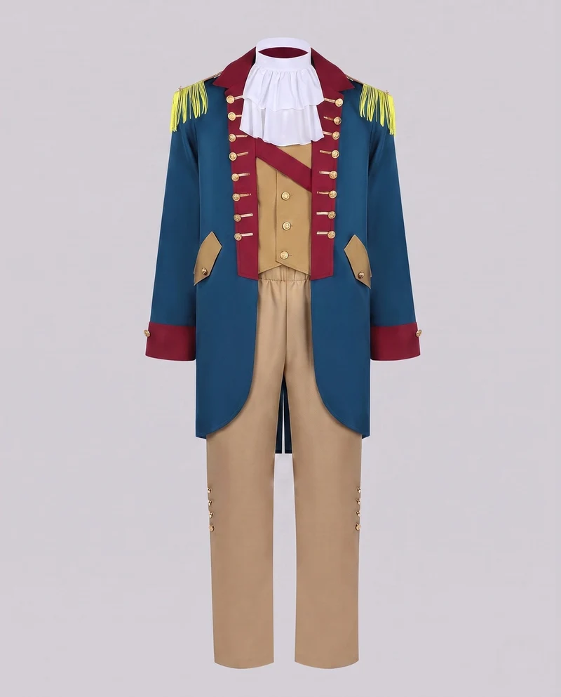 Damen historisches Kostümset mit Frackjacke, Hose, Hemd und Hut Nord Taschen