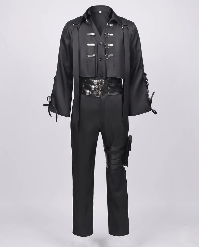 Damen historisches Kostümset mit Frackjacke, Hose, Weste und Accessoires Nord Taschen