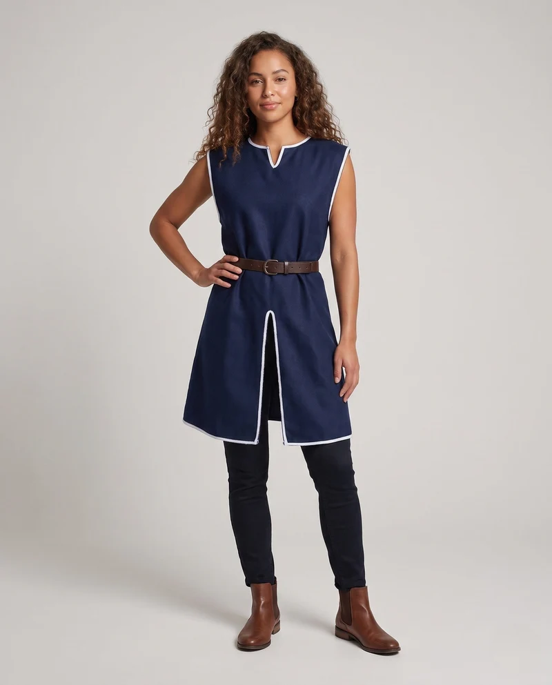 Damen historisches Mittelalterkleid mit dekorativem Gürtel Nord Taschen