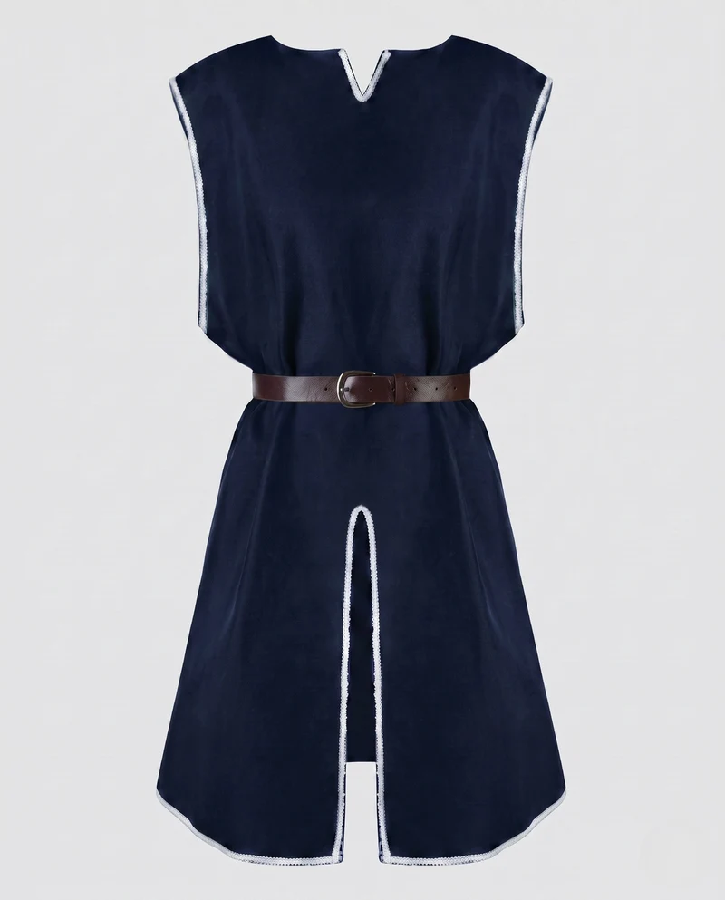 Damen historisches Mittelalterkleid mit dekorativem Gürtel Nord Taschen