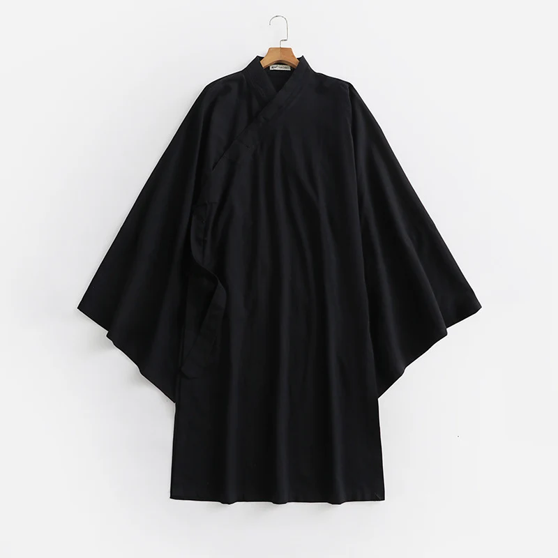 Unisex Oversize Kimono-Mantel mit weitem Ärmel und asymmetrischer Wickelvorderseite Nord Taschen