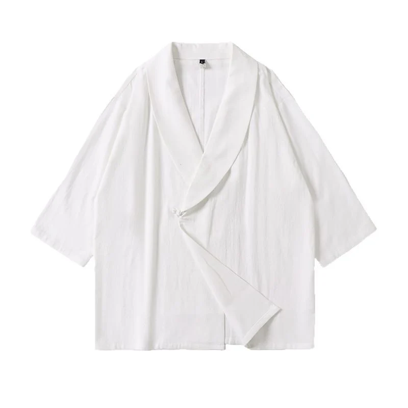 Unisex Oversize-Kimono-Jacke mit Schalkragen und Wickelverschluss Nord Taschen