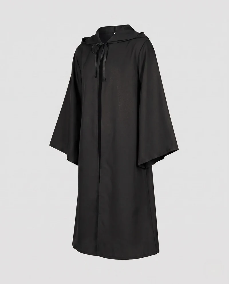 Damen Kapuzenumhang aus schimmerndemMaterial mit weiten Ärmeln Nord Taschen