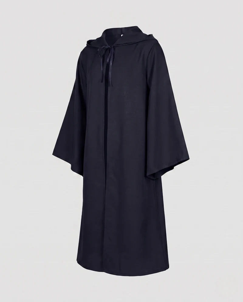 Damen Kapuzenumhang aus schimmerndemMaterial mit weiten Ärmeln Nord Taschen