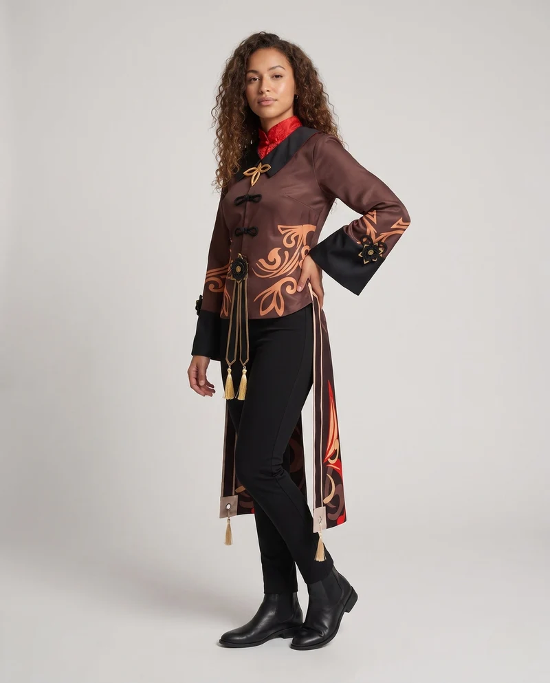 Damen Kostüm-Set mit traditionellem Design und Accessoires Nord Taschen