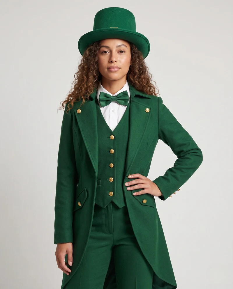 Damen Kostümset mit eleganter Weste, Hut und Fliege Nord Taschen