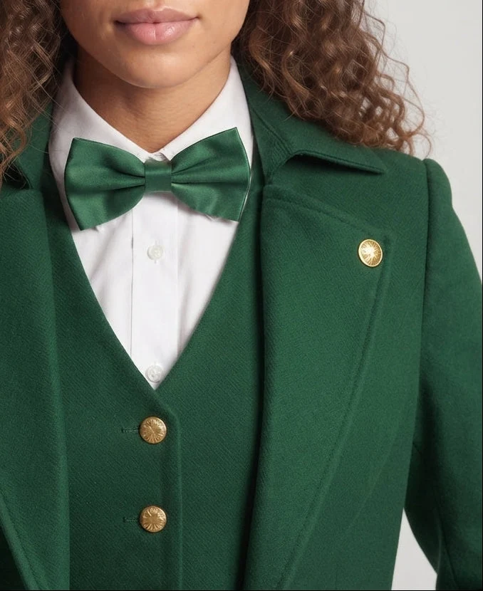 Damen Kostümset mit eleganter Weste, Hut und Fliege Nord Taschen