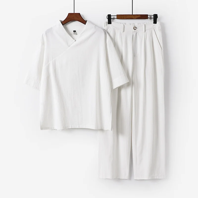 Unisex Locker sitzendes Lounge-Set im Kimono-Stil mit halblangem Arm und elastischer Bundhose Nord Taschen
