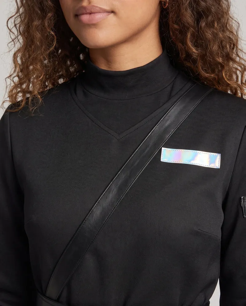 Damen Cosplay-Gewand mit schickem Umhang, Handschuhen und elegantem Hosenensemble Nord Taschen