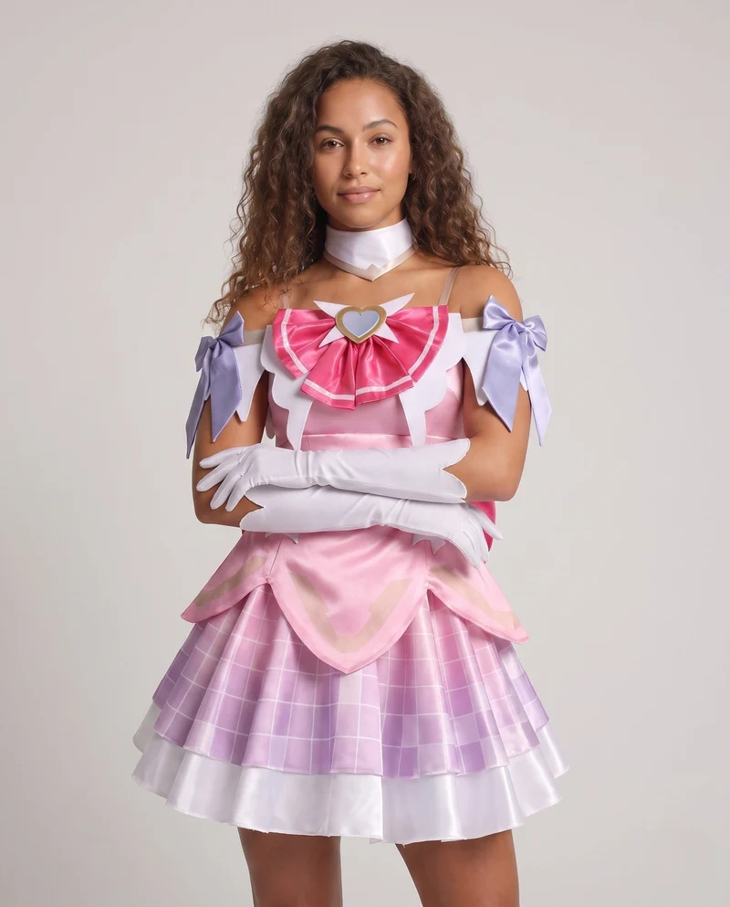 Damen Cosplay-Kleid mit detaillierten Accessoires Nord Taschen