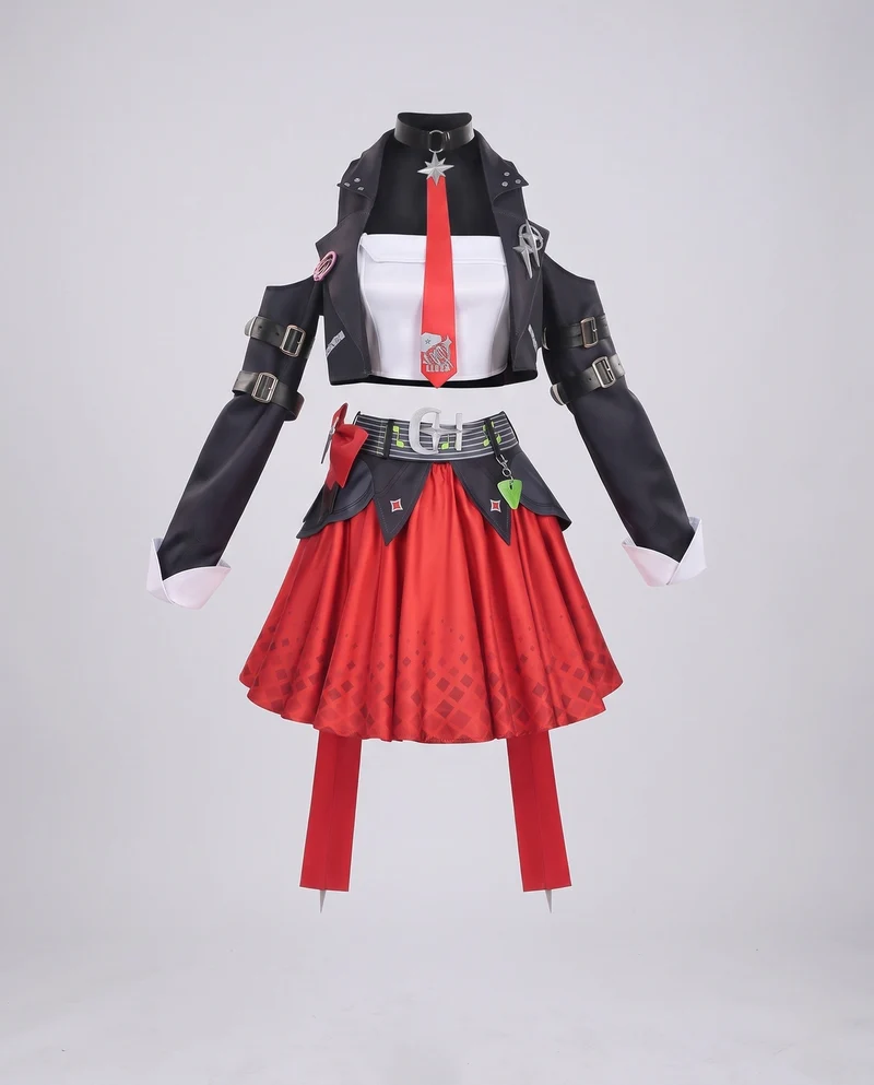 Damen Cosplay-Kleid mit detailverliebtem Design und vielseitigen Accessoires Nord Taschen
