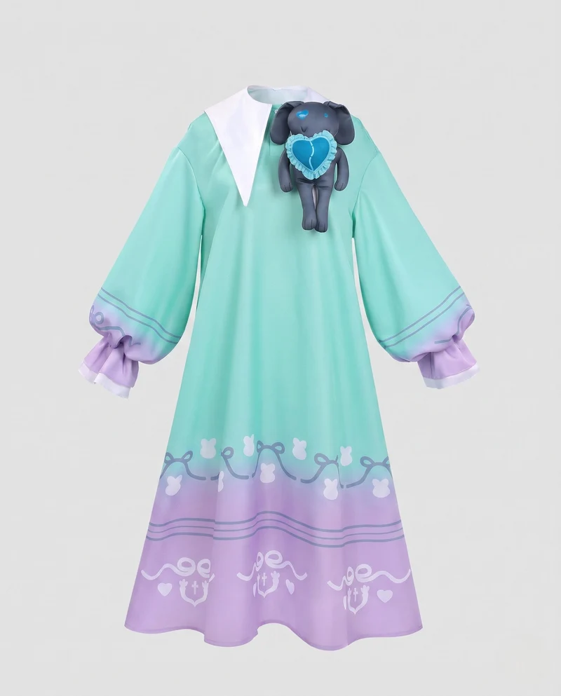Damen Cosplay-Kleid mit einzigartigen Accessoires und verspieltem Design Nord Taschen