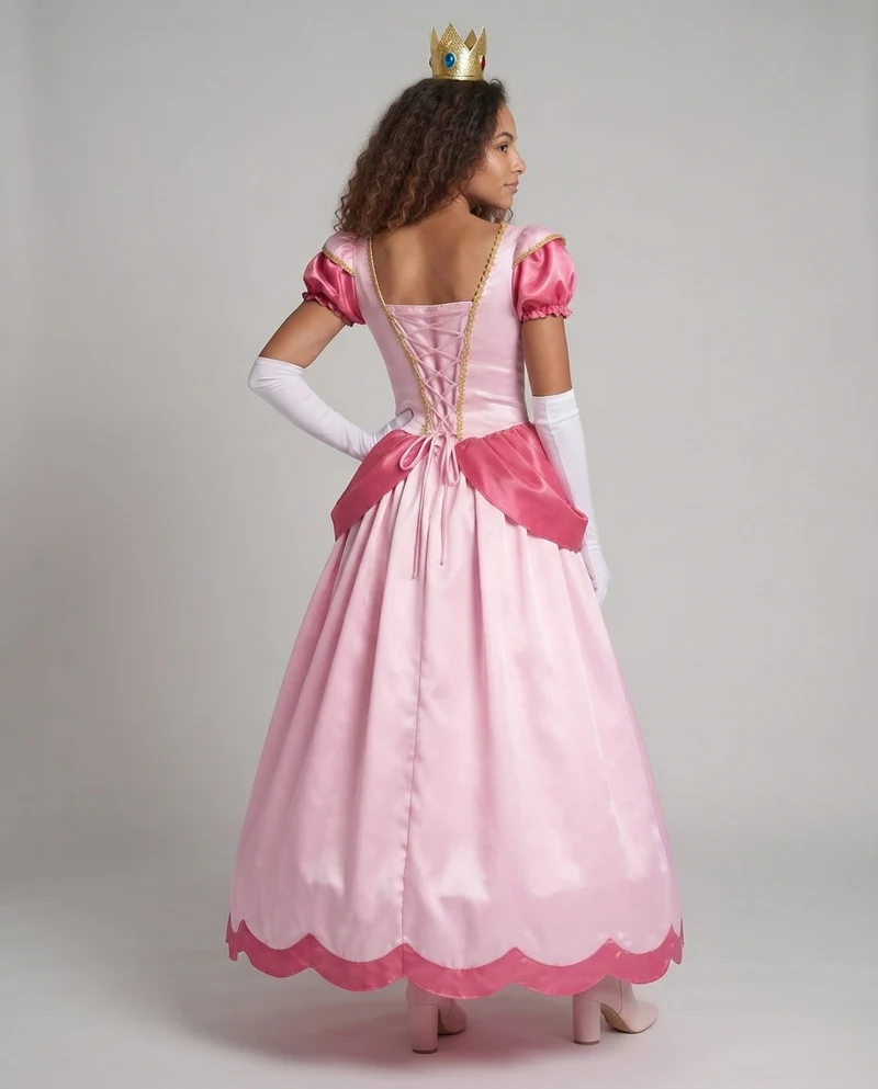 Damen Märchenhaftes Prinzessinnenkleid mit glitzerndem Tüll und eleganten Rüschen Nord Taschen