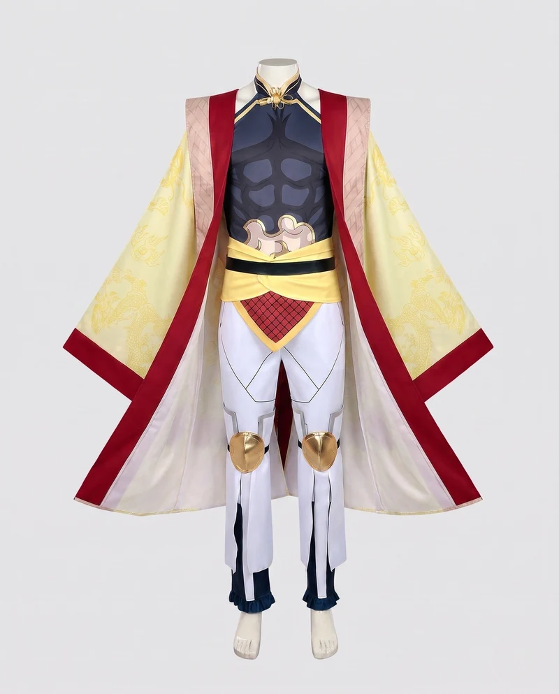 Damen Cosplay-Kleid mit eleganten Rüschendetails und vielseitigen Accessoires Nord Taschen