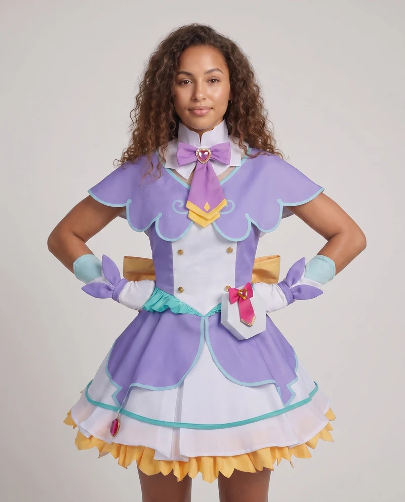 Damen Cosplay-Kleid mit kunstvollen Details und vielseitigen Accessoires Nord Taschen