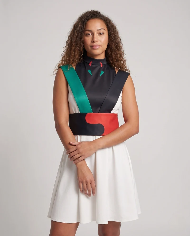 Damen Cosplay-Kleid mit kunstvollen Schnürdetails und elegantem Design Nord Taschen