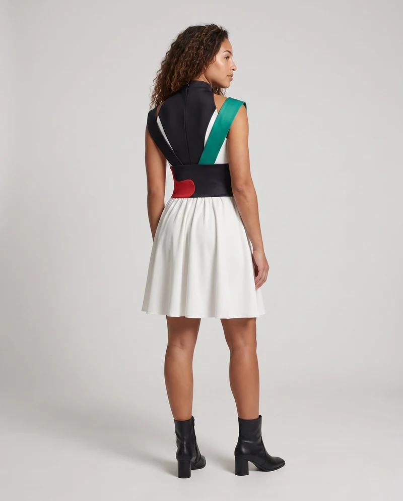 Damen Cosplay-Kleid mit kunstvollen Schnürdetails und elegantem Design Nord Taschen