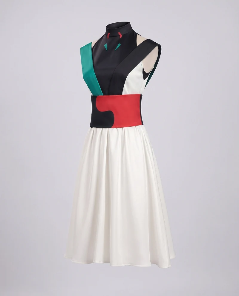 Damen Cosplay-Kleid mit kunstvollen Schnürdetails und elegantem Design Nord Taschen
