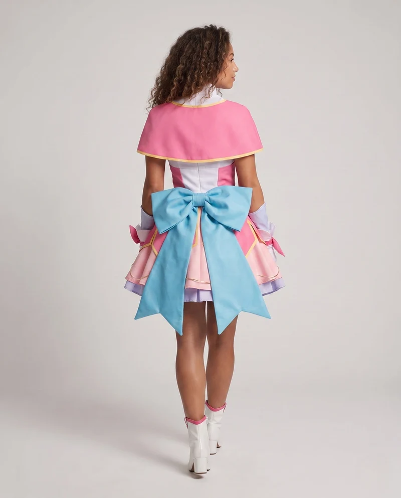 Damen Cosplay-Kostüm mit voluminösem Rock und kunstvollen Verzierungen Nord Taschen